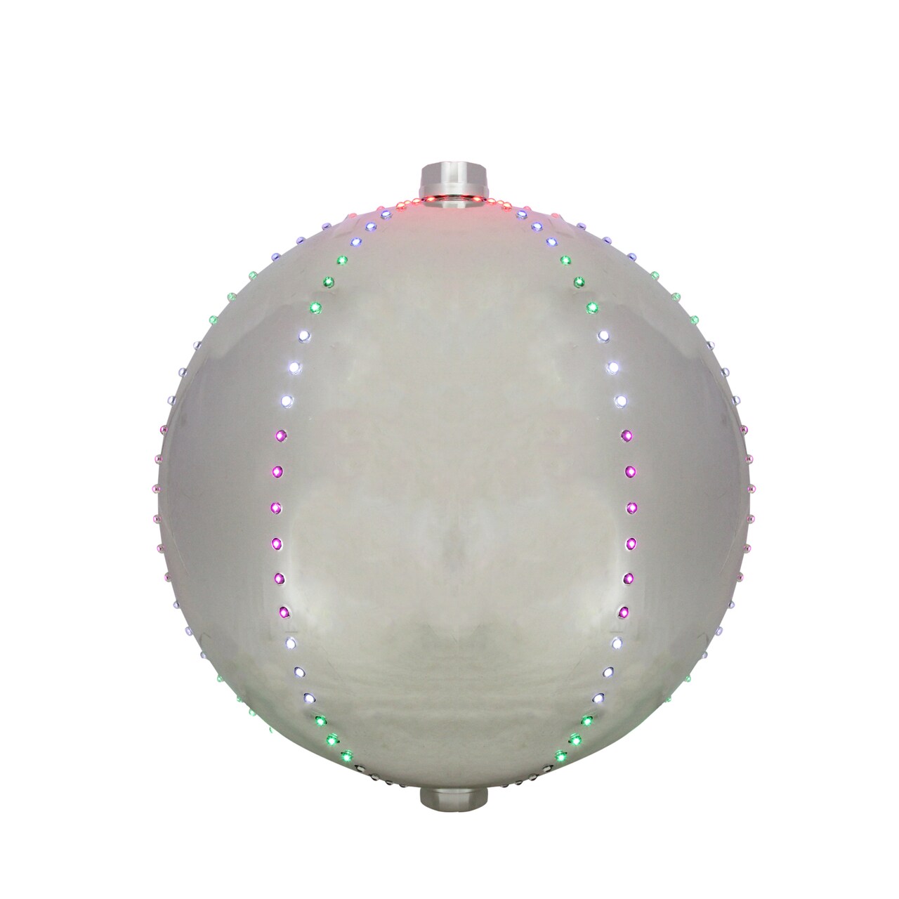 Northlight Flashing and Cascading Christmas Sphere Ball - Multicolor - 10' Clear Wire - MultiColor